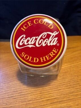 Vintage Anchor Hocking Coca Cola Snack Canister